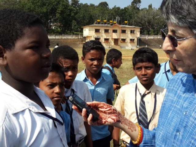 interaction with school kids