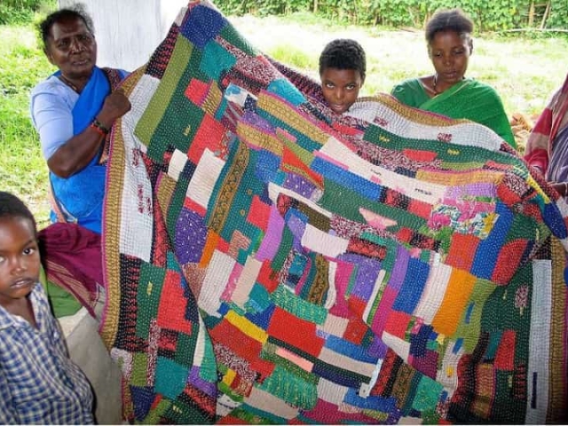 display of kawandi by siddi women